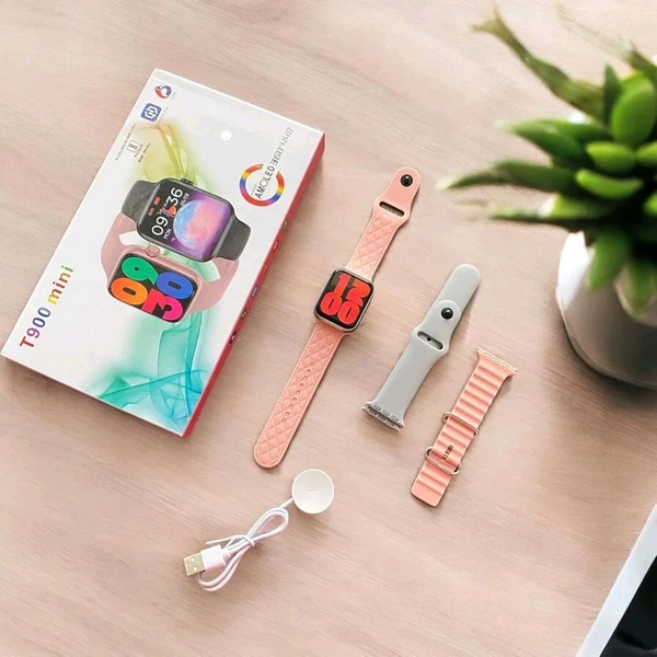 T900 MINI T900 Mini Smart Watch Amoled Display Touch Display All Sports Features & Health Tracker, Bluetooth Calling - T900 MINI