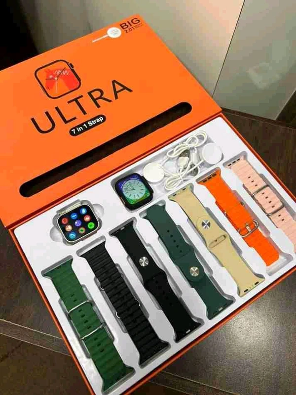 7 In 1  Ultra 7-in-1 Smart Watch watch 49mm Bluetooth Calling  - 7 In 1
