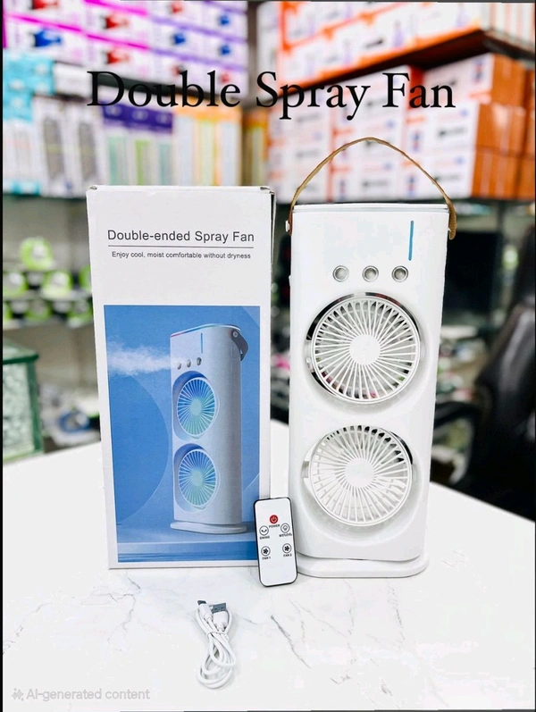 Double Ended Spary Fan with Remote  - Double Spary Fan