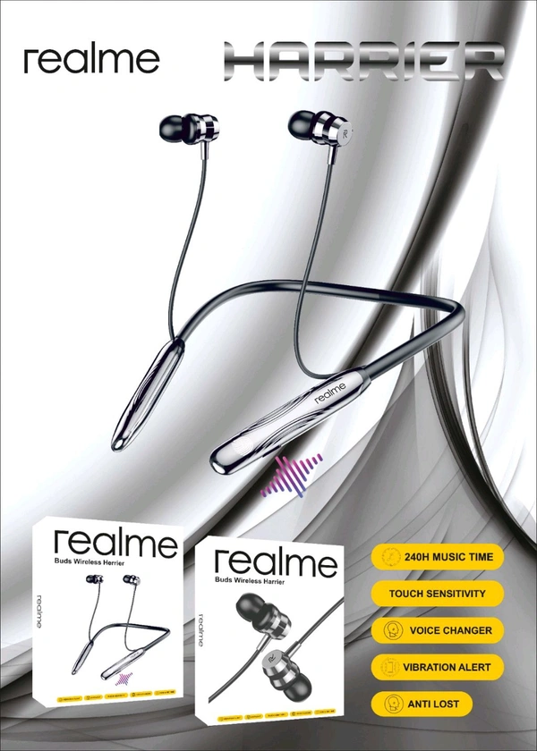 Realme  Nirvana HERRIER Vibration Alert Neckband 240H.