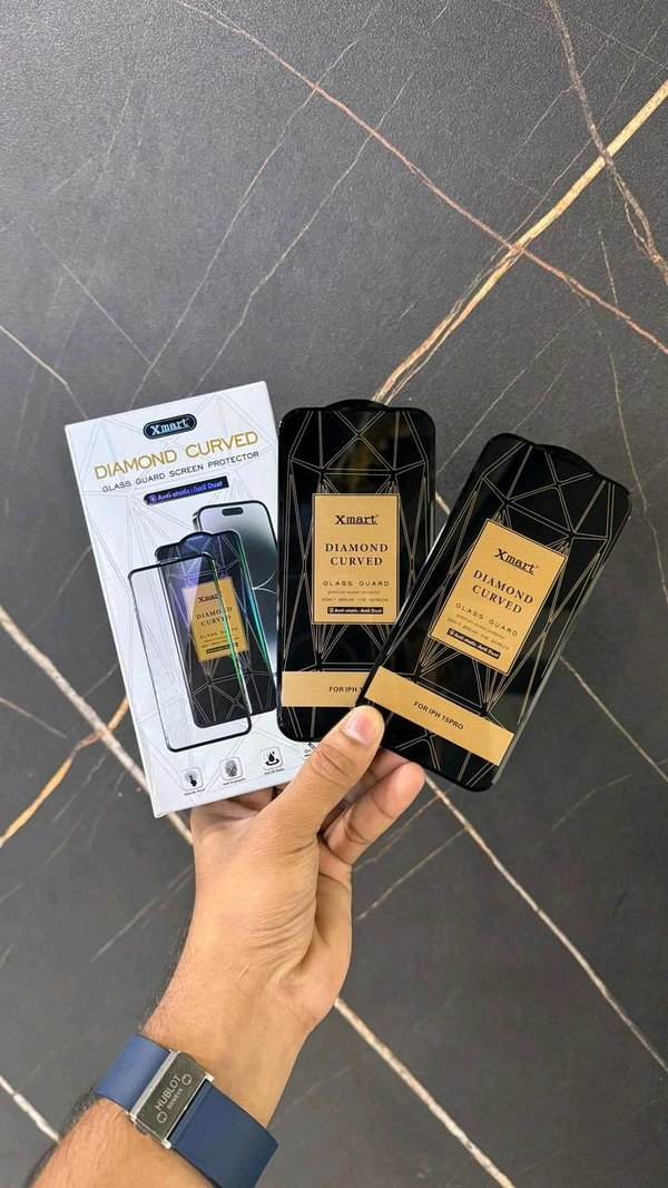 Xmart Diamond Curved Glass Screen Protector  - iP 13