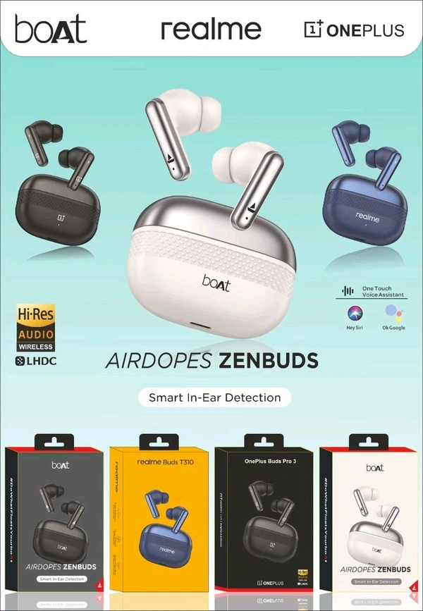 Boat Airdopes Zenbuds Premium Quality Earbuds  - Black