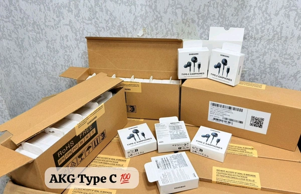 Samsung AKG Type-C Earphones Original  - Black, AKG TYPE-C Original H/F