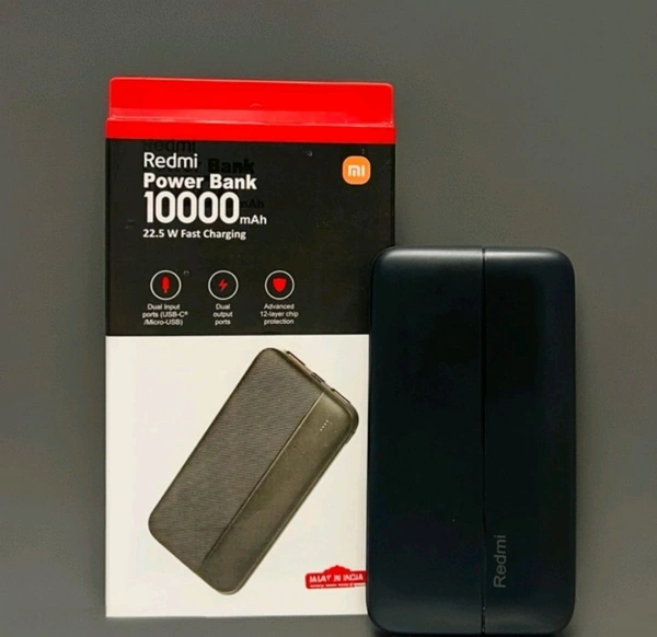 Mi  Redmi Power Bank 10000mAh 22.5W Fast Changer - Black, Realme PB 10000mAh