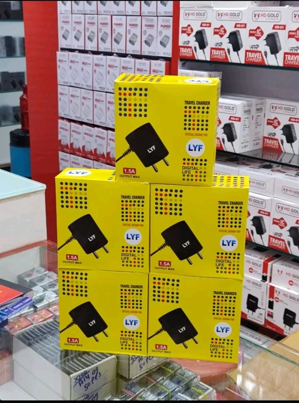 Jio LYF Jio 1.5A Charger Premium Quality  - Black, Jio Charger