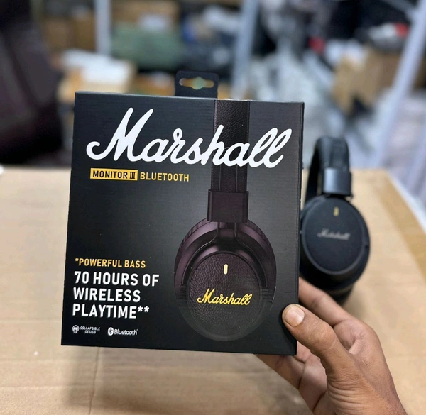 Marshall Monitor Bluetooth Headphones Premium Sound Quality 