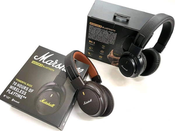 Marshall Monitor Bluetooth Headphones Premium Sound Quality 