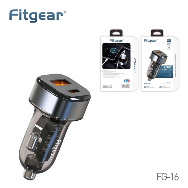 Fitgear Car Charger FG-16  Premium Quality 