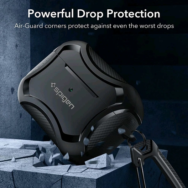 Spigen Rugged Armor Metal Airpods Pro/Pro2 Buds Case - Rugged Armor Metal Case