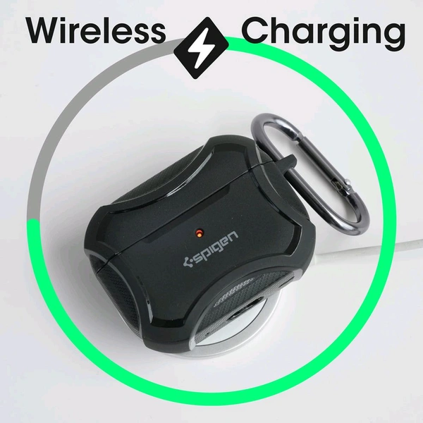 Spigen Rugged Armor Metal Airpods Pro/Pro2 Buds Case - Rugged Armor Metal Case