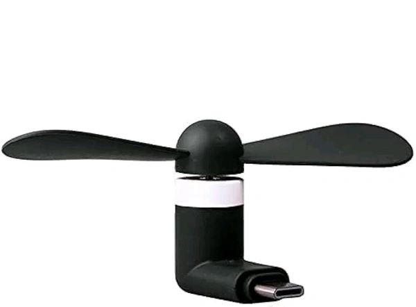 YouthQit  Type-C Mini Fan Premium Quality  - Black, Type-C Mini Fan
