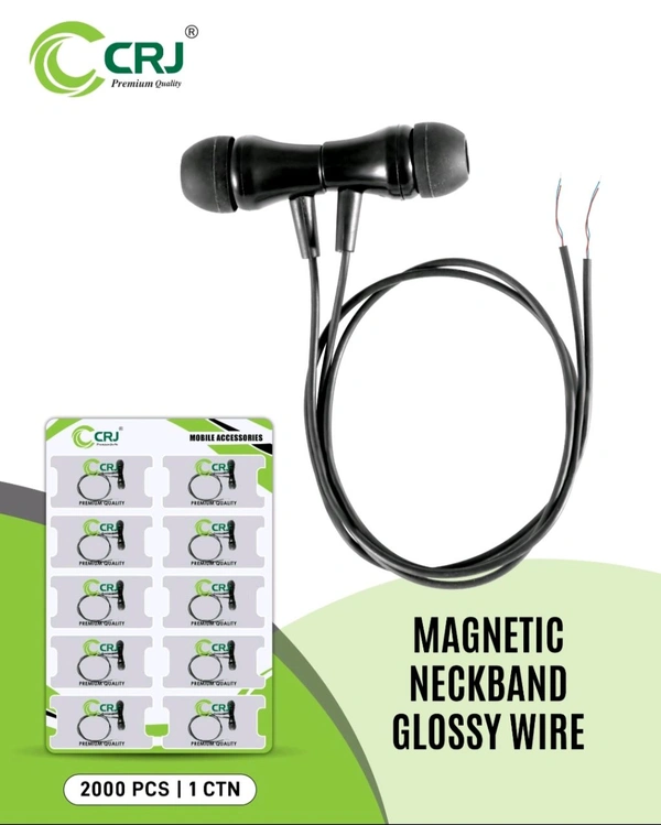 CRJ Magnetic Neckband Glossy Wire - CRJ Magnetic Neckband Wire