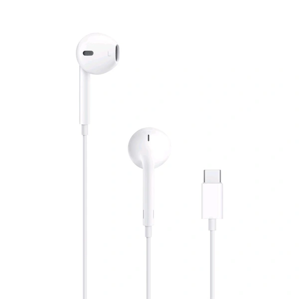 Apple  IPhone Type - C  💯% Genuine Care Original Earphones - White, IPhone Type-C H/F Original