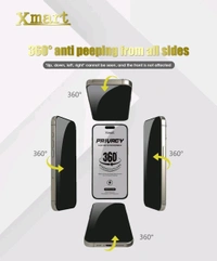 Xmart 360° Anti Peeping Privacy Tempered Glass  - IPhone 16