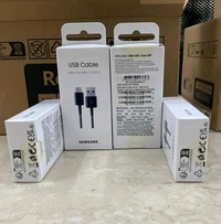 Samsung 💯% Genuine Care Original Usb To C 1.5MTR Cable - Black, Sam USB to C Original _ Black
