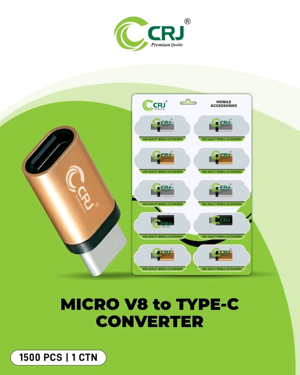 CRJ Micro V8 To Type-c Converter 