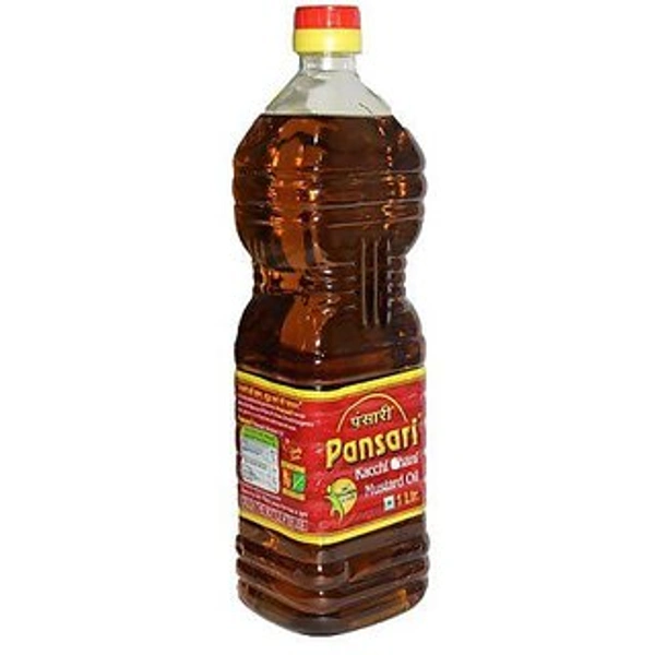 Pansari Kachi Ghani Mustard Oil - 1 Litre