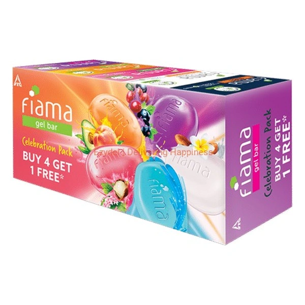 Fiama Gel Bar 4+1 Pack - 625 gms