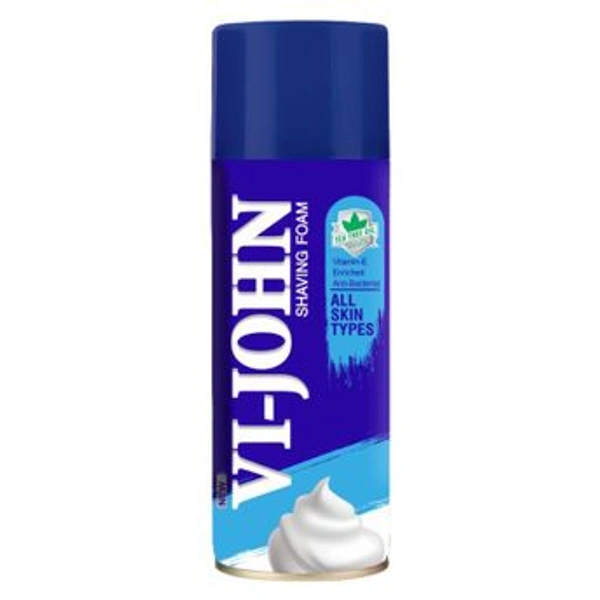 Vi John All Skin Types  Shaving Foam - 400 gms