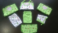 Baby Cotton Triple Set Clothes - Screamin' Green, 0