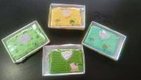 Baby Cotton Triple Set Clothes - Green, 0