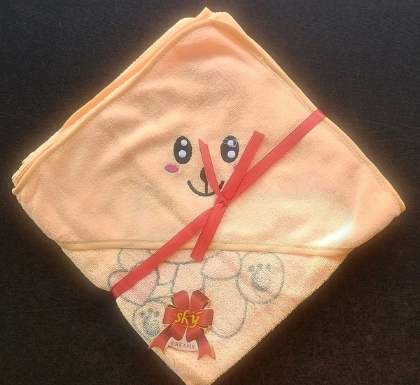 Baby Bath Towel - Orange