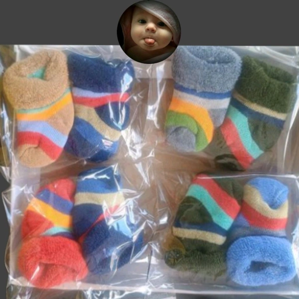 Baby Cotton Socks (Moja) | Pack Of 2 - ₹90 For 2