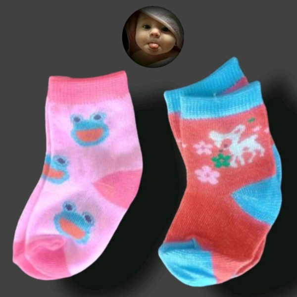 Baby Cotton Socks (Moja) | Pack Of 2 - ₹50 For 2