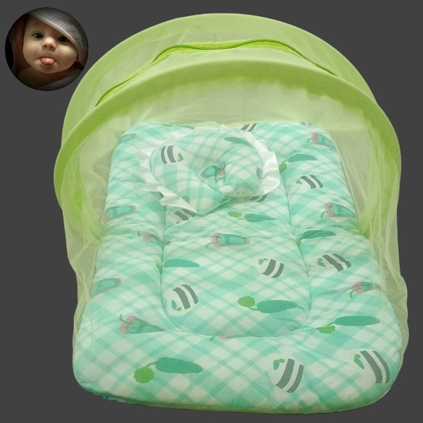 Baby Mosquito Net Bed Set - XL, Green
