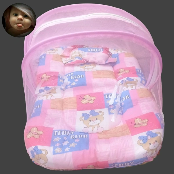 Baby Mosquito Net Bed Set - XL, Pink