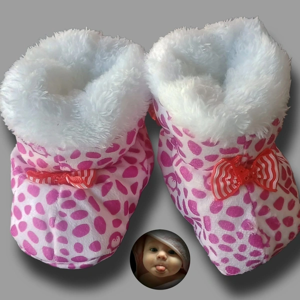 Baby Booty | Baby Shoes | Woolen - Pink