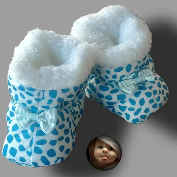 Baby Booty | Baby Shoes | Woolen - Blue