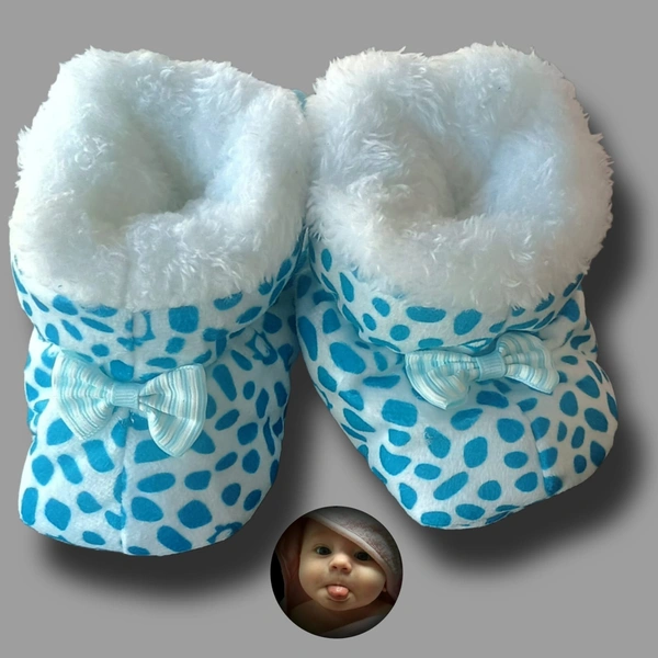 Baby Booty | Baby Shoes | Woolen - Blue