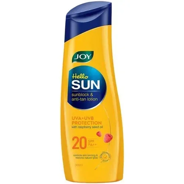 Joy Hello Sun SPF 20 UVA + UVB Protection Sunblock & Anti-Tan Lotion 300 ml - 300 ml