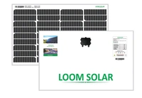 Loom Solar Panel 55 watt - 12 volt Mono Perc - Black, 430×665×35, 3Kg