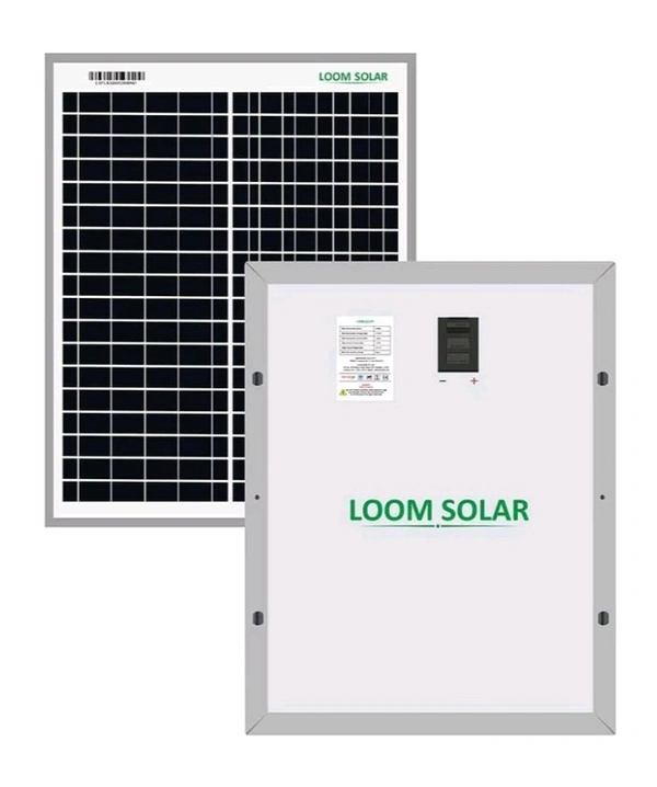 Loom Solar Panel 20 watt - 12 volt for Small Battery Charging - Black, 450×350×22mm, 1.7Kg
