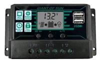 10A Intelligent LCD Solar Controller - BLACK/BLUE/GREEN, 15×8×4 Cm, 150gm
