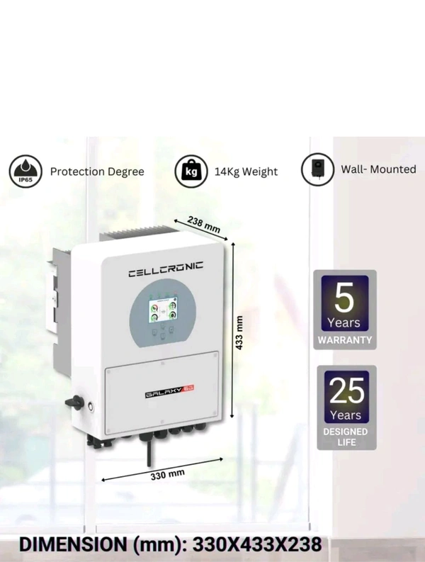 Galaxy 6G EU 5Kw Dual Mppt Hybrid Inverter - White, 14