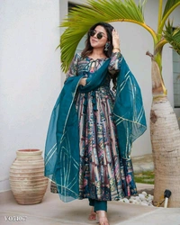 Anarkali Printed Gown - XXL