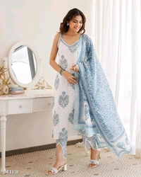 Cut Sleeves Kurti  - M