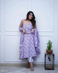 Beautiful Spaghetti Cotton Dress - XXL