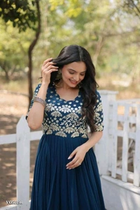 Luxury Designer Gown - M, Royal Blue