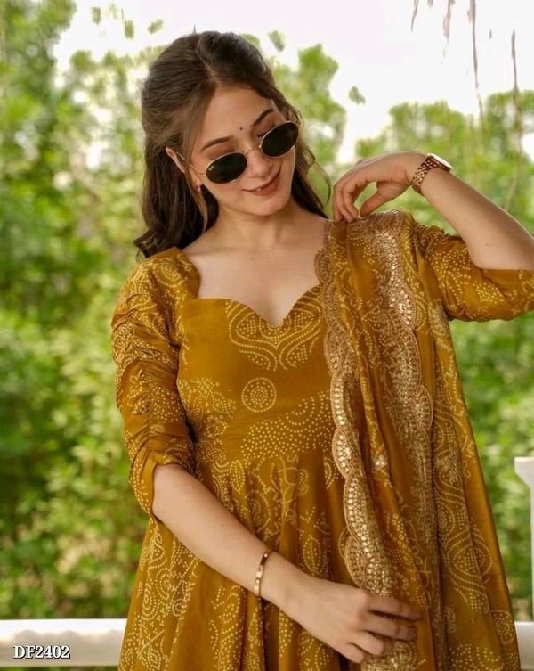 Heavy Cotton Bandhan Printed Suit - XXL