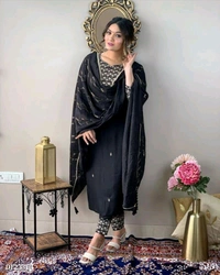 Rayon Embroidery Suit - XXL