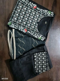 Rayon Embroidery Suit - XXL