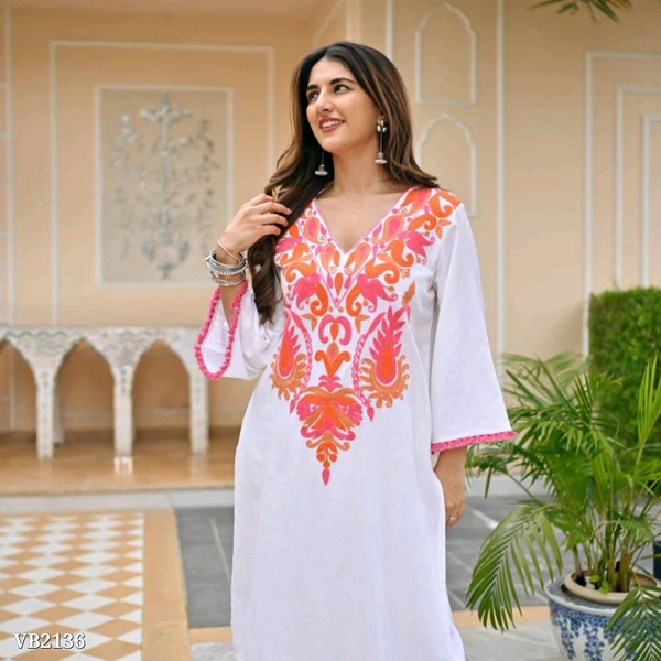 Premium Cotton Kurti With Pant - XXL
