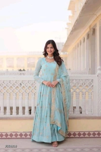 Royal Villa Gown - M, Sky Blue