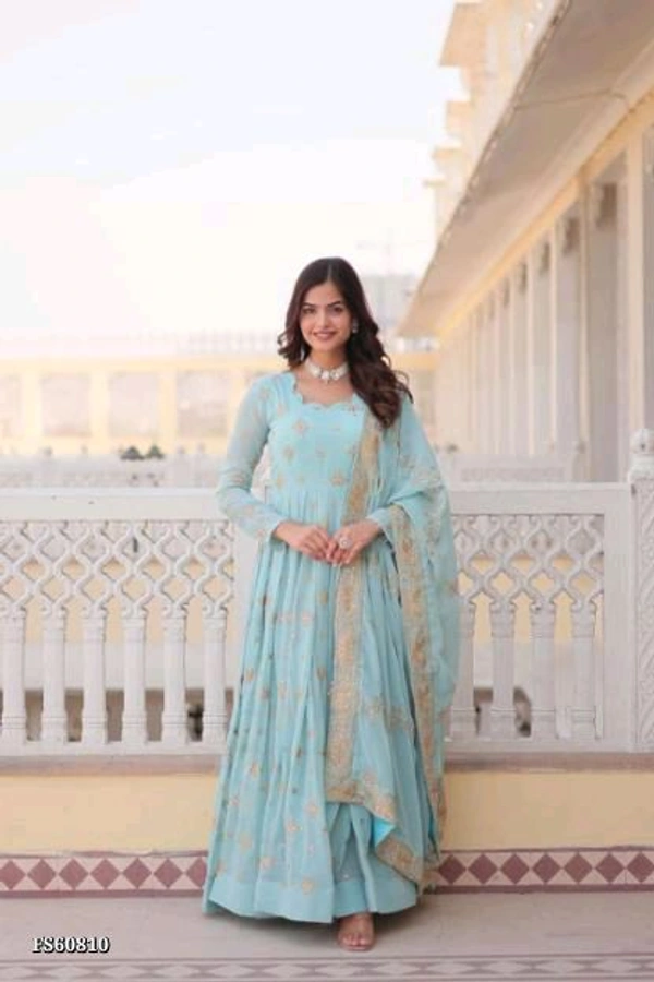 Royal Villa Gown - M, Sky Blue