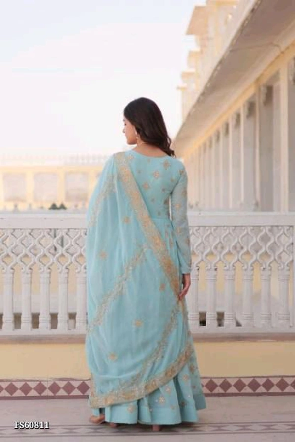 Royal Villa Gown - L, Sky Blue