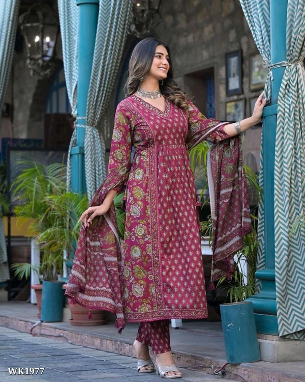Floral Dress Set - S, Black Mehendi
